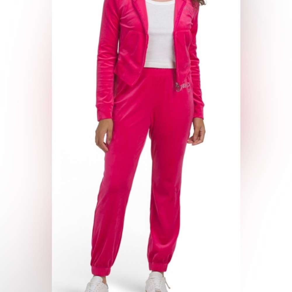 Juicy Couture Jogger Velour Set-Vixen Pink
